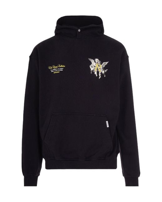 Represent Blue Legacy Cherubs Logo Printed Hoodie for men