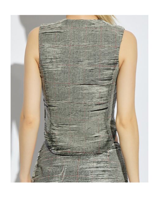 DIESEL Gray De-Laris-Fsg Distressed Top