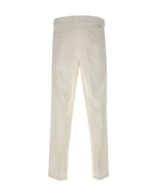 Briglia 1949 White Casual Trousers With Belt Loops for men