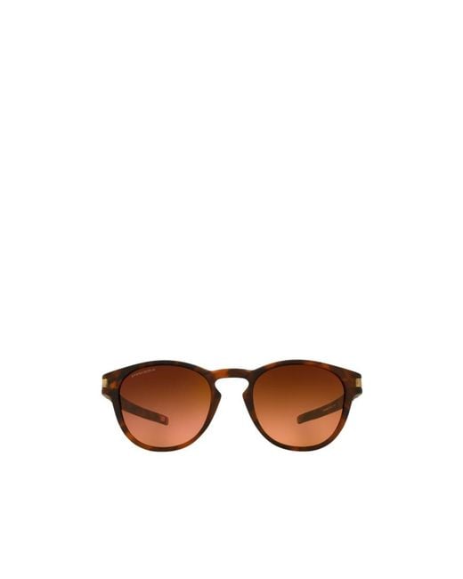 Oakley Brown Latch Round Frame Sunglasses for men