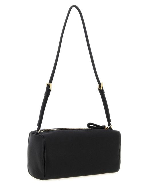 Prada Black Triangle Logo Shoulder Bag