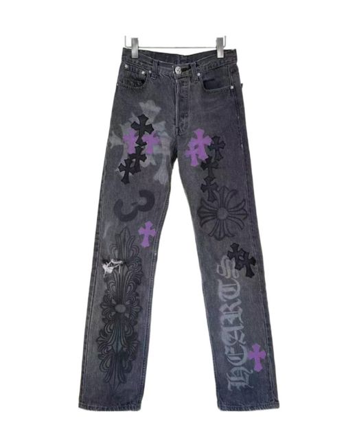 Chrome Hearts Blue Belt Loop Jeans