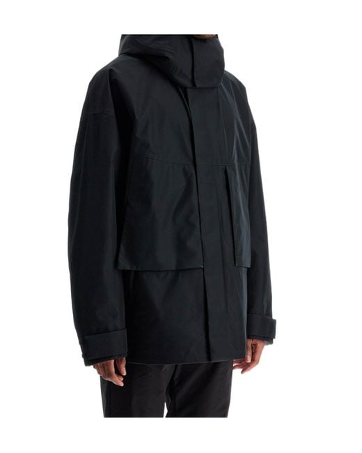 Herno Blue 3L Gore-Tex Laminar Jacket for men