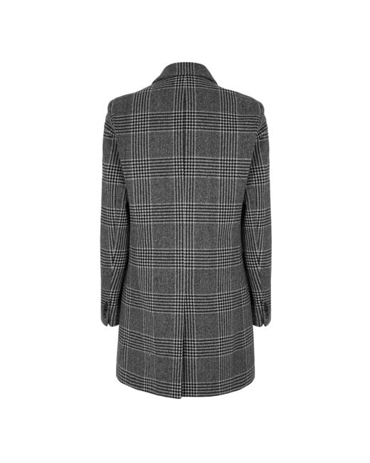 Boss Gray Tailored Slim Long Coat for men
