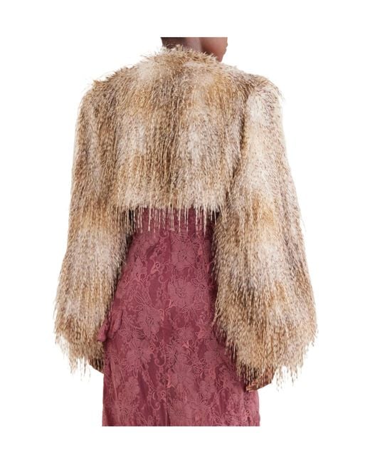 Anna Sui Natural Cropped Coat