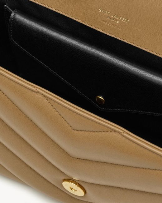 Saint Laurent Metallic Loulou Medium Shoulder Bag