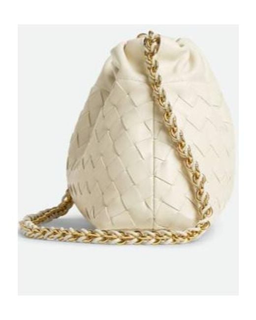 Bottega Veneta Natural Intrecciato Drawstring Shoulder Bag