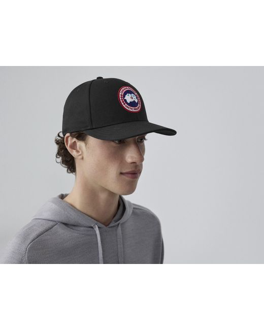 Canada Goose Black Arctic Disc Baseball Cap for men