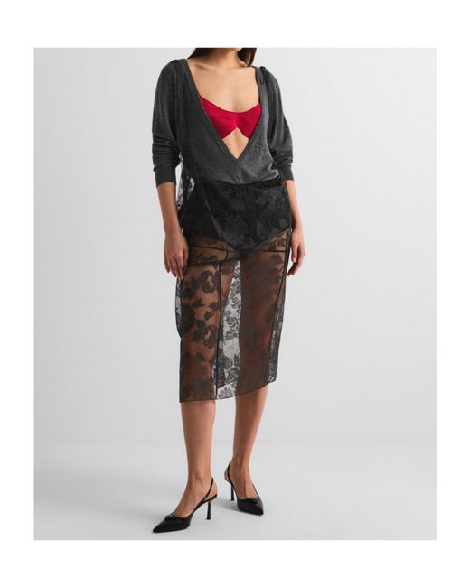 Prada Multicolor Minimalist Midi Skirt