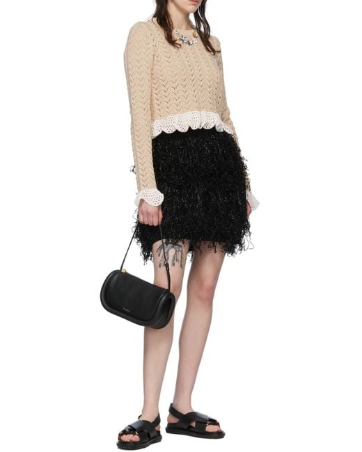 J.W. Anderson Black The Bumper Shoulder Bag