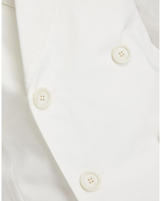 Maison Margiela White Gabardine Blazer
