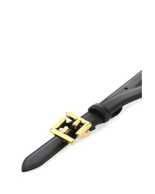 Fendi White Ff Buckled Belt