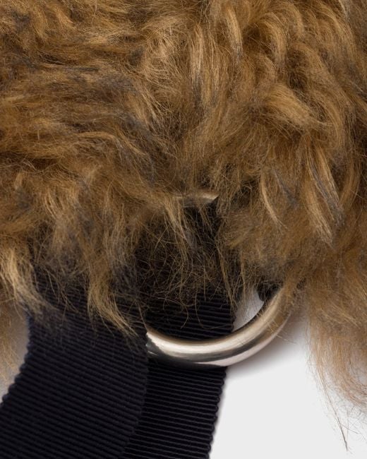 Prada Brown Shearling Collar