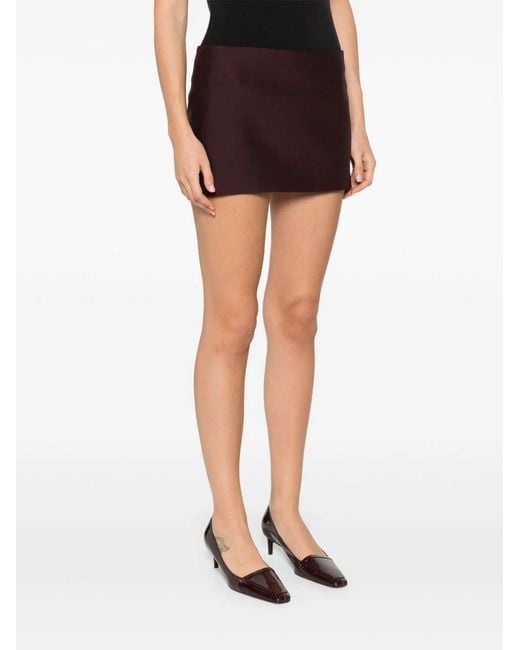 Khaite Purple Mini Skirt