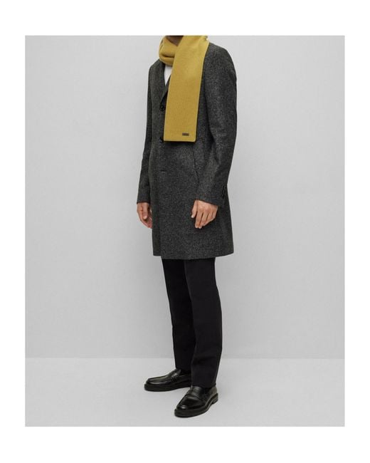 Boss Yellow Logo Scarf for men