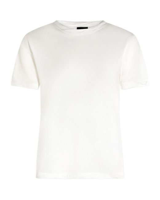 Thom Krom White Crew-Neck T-Shirt