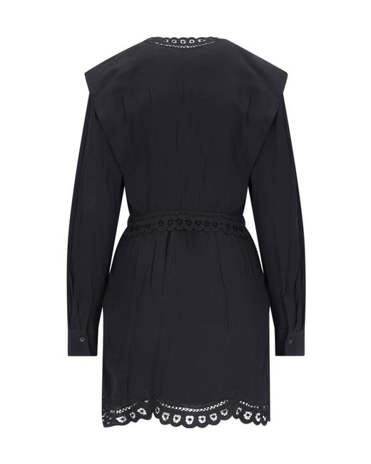 Isabel Marant Blue Isabel Marant Étoile Felie V-Neck Mini Dress