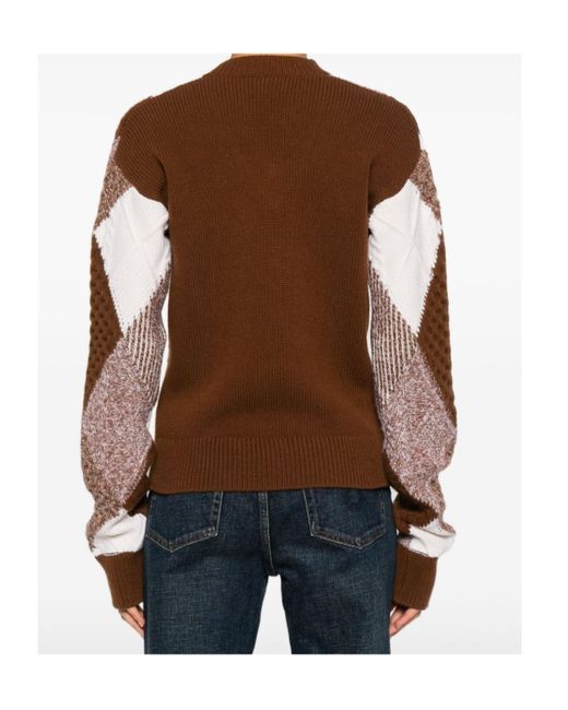 Stella McCartney Brown V-Neck Sweater