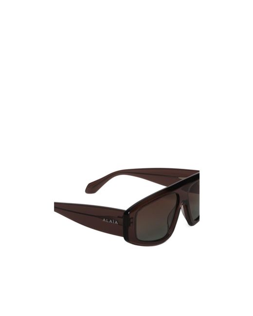 Alaïa Multicolor Aviator Mask Sunglasses