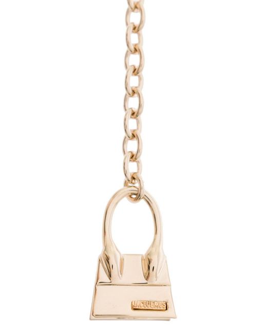 Jacquemus White Bag Charm Chained Bracelet