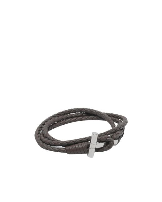 Tom Ford White Woven Bracelet for men