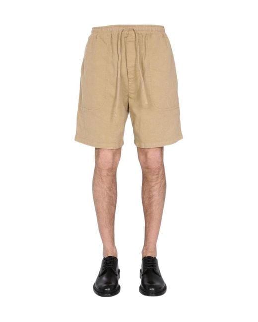 YMC Natural Paisley Jacquard Shorts for men