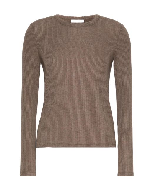 Max Mara Brown Salmone Long-Sleeve T-Shirt