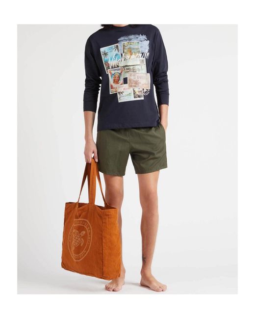 Vilebrequin Green Two-Toned Swim Trunks for men