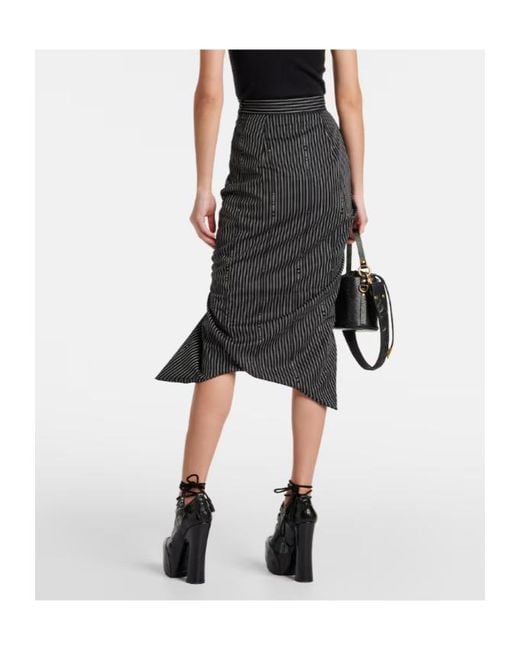 Vivienne Westwood Black Pinstripe Skirt