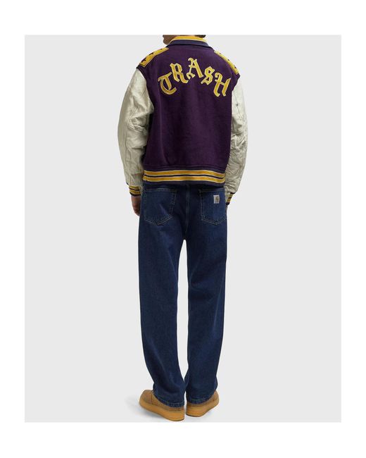 Needles Blue Buttoned Embroidery Jacket for men