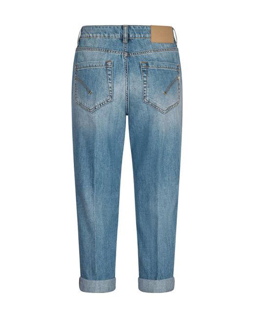Dondup Blue Koons Button Detailed Jeans
