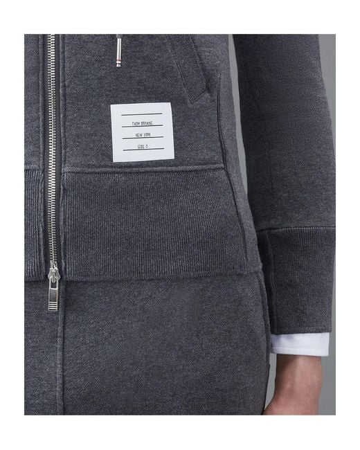 Thom Browne Blue 4-Bar Striped Zipped Jacket for men