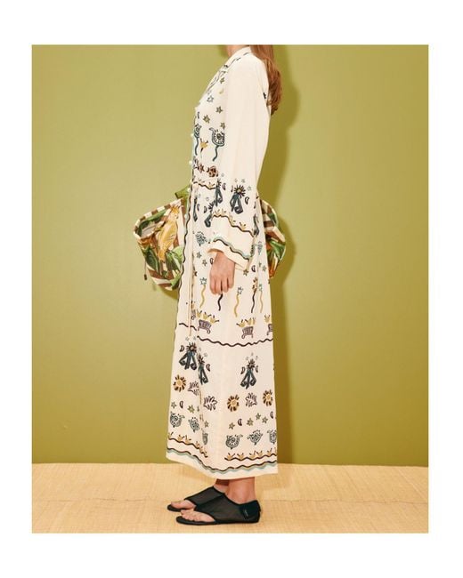 ALÉMAIS White Long-Sleeved Dress