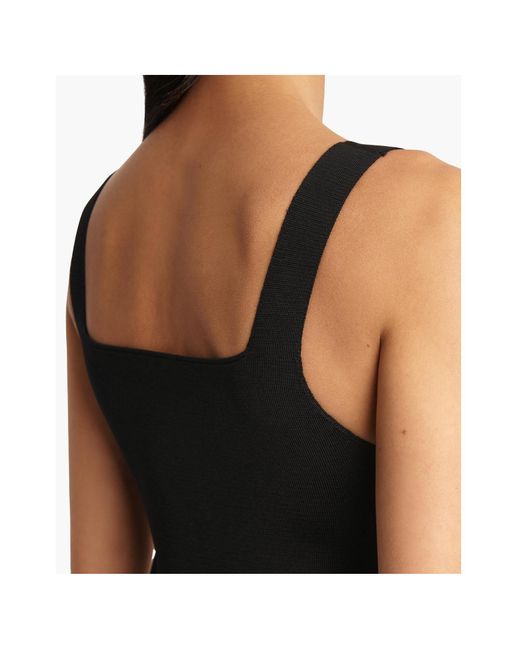Khaite Black Dixi Midi Dress