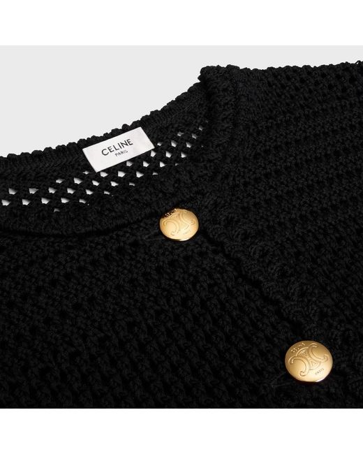 Céline Black Cardigan Jacket