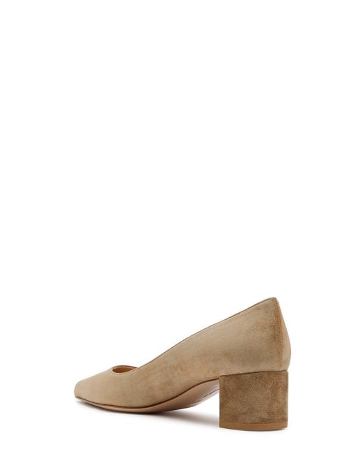 Gianvito Rossi Brown Pointed-Toe Block Heel Shoes