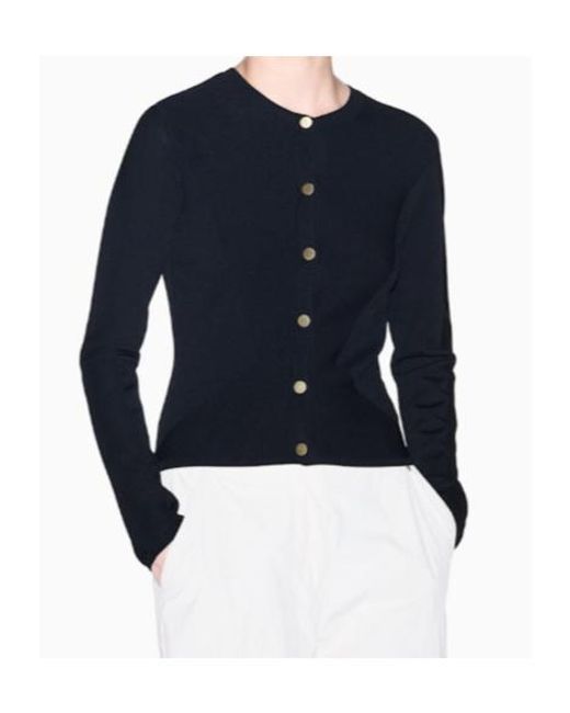 ARMANI EXCHANGE Blue Regular Fit Cardigan Knitted Recycled Viscose And Nylon