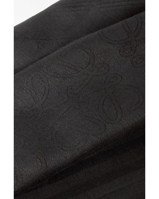 Loewe Black Allover-Monogram Scarf