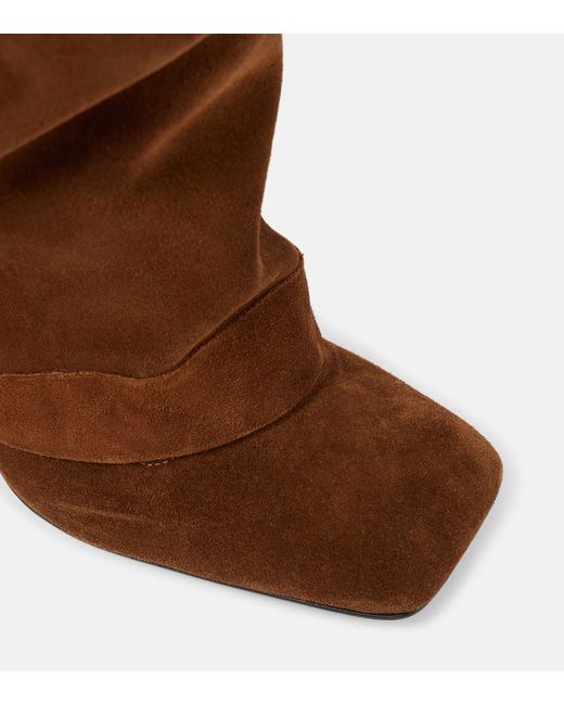 The Attico Brown Rea Knee-High Boots