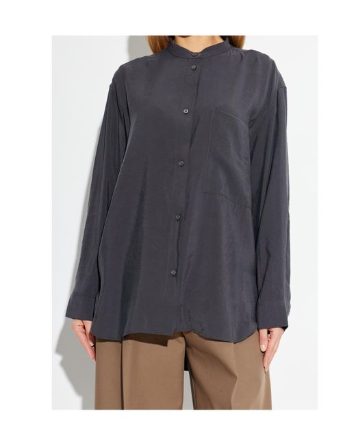 Studio Nicholson Blue Buttoned Pocket Shirt