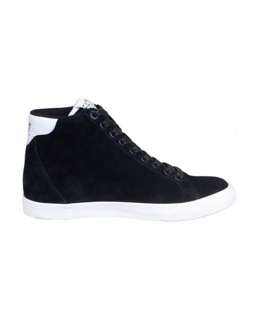 EA7 Black High-Top Casual Sneakers for men
