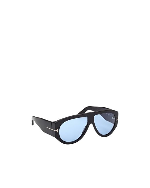 Tom Ford Blue Eyewear Pilot Frame Sunglasses for men