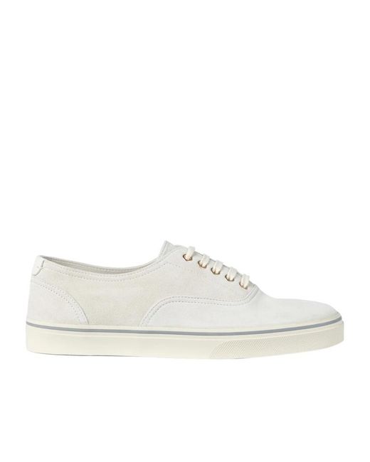 Brunello Cucinelli White Logo Patch Sneakers for men