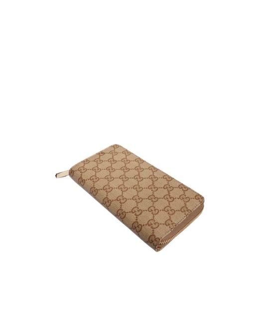 Gucci White Gg Zip-Around Wallet for men