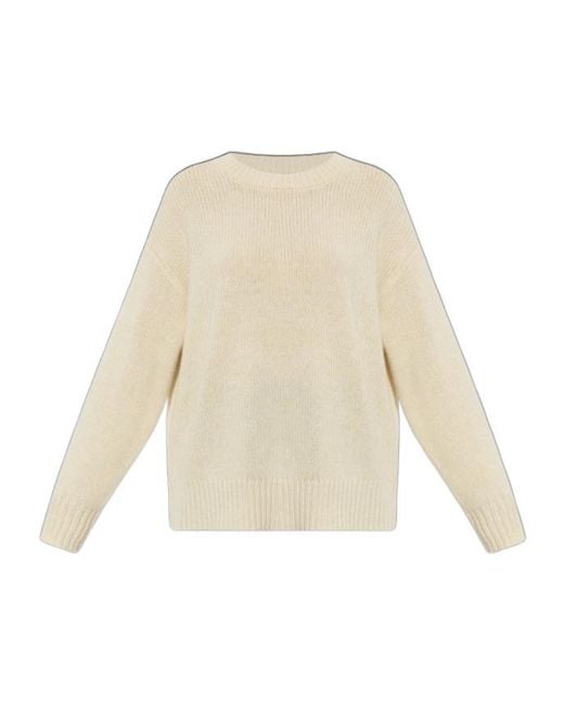 Lisa Yang White Joyje Ribbed Knitted Sweater