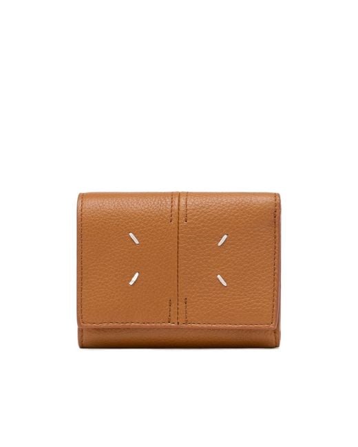 Maison Margiela Brown Stitch Detail Wallet