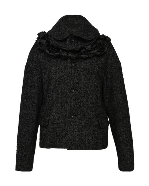 Comme des Garçons Black Ruffled Jacket