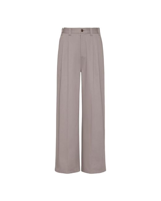 Maison Margiela Gray Oversized Trousers for men