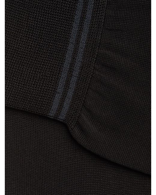 Zegna Black Cotton Socks for men
