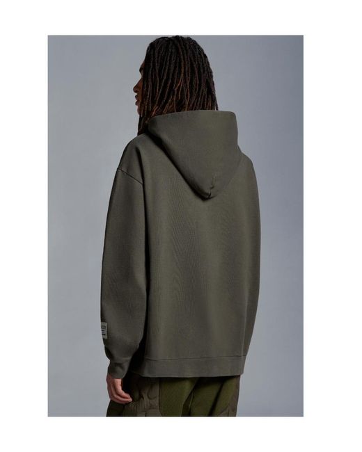 Moncler Green Logo Hoodie for men